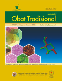Image of Majalah Obat Tradisional Volume 28 No. 3 Tahun 2023