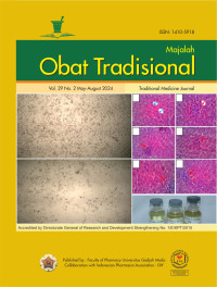 Image of Majalah Obat Tradisional Volume 29 No. 2 Tahun 2024