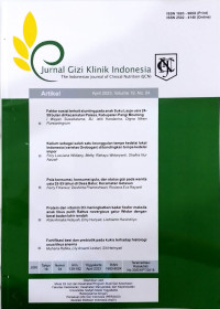 Image of Jurnal Gizi Klinik Indonesia Volume 19 , No. 04 April 2023