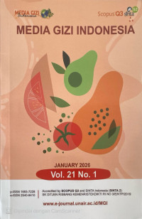 Image of Jurnal Ilmiah Media Gizi Indonesia Volume 21 No. 1 Januari 2026