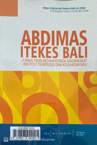 Image of ABDIMAS ITEKES BALI : Jurnal Pengabdian Kepada Masyarakat Institut Teknologi dan Kesehatan Bali Vol. 4 No. 2 Mei 2025