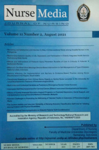Image of Nurse Media Journal Of Nursing (Volume 11, Number 2 August 2021)