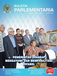 Image of Buletin Parlementaria Nomor 956/IV/IV/2017. April 2017