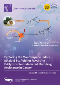 Image of Pharmaceuticals Exploring the Monoterpene Indole Alkaloid Scaffold for Reversing P-Glycoprotein-Mediated Multidrung Resistance in Cancer Volume 14 Issue 9(September 2021)
