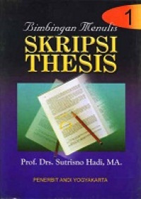 Image of Bimbingan Menulis : Skripsi Thesis