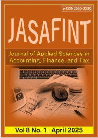 Image of Journal of Applied Sciences in Accounting, Finance, and Tax Vol. 8 No. 1 April 2025