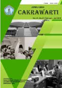 Image of Jurnal Ilmiah Cakrawarti Vol. 02, No. 01, Februari - Juli 2019