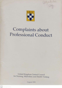Image of Complaints About Professional Conduct