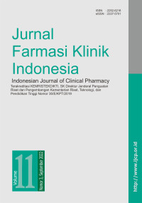 Image of Jurnal Farmasi Klinik Indonesia Volume 11, Nomor 4, 2022