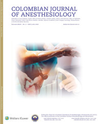 Image of Colombian Journal of Anesthesiology Volume 48 No. 2 Tahun 2020