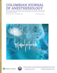 Image of Colombian Journal of Anesthesiology Volume 48 No. 3 Tahun 2020