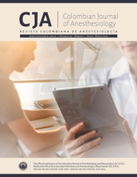 Image of Colombian Journal of Anesthesiology Volume 49 No. 1 Tahun 2021