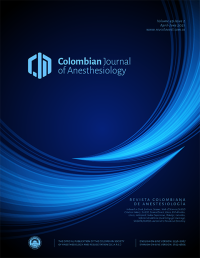Image of Colombian Journal of Anesthesiology Volume 49 No. 2 Tahun 2021