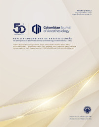 Image of Colombian Journal of Anesthesiology Volume 51 No. 4 Tahun 2023