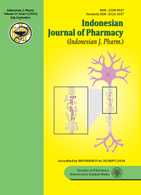 Image of Indonesian Journal of Pharmacy, Volume 33 Issue 3 (2022) July-September