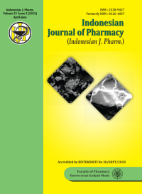Image of Indonesian Journal of Pharmacy, Volume 33 Issue 2 (2022) April-June