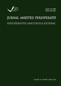 Image of Jurnal Anestesi Perioperatif (Perioperative Anesthesia Journal) Volume 10 Nomor 1 April 2022