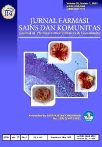 Image of Jurnal Farmasi Sains dan Komunitas : Journal of Pharmaceuticals Sciences & Community Volume 20, Nomor 1, 2023
