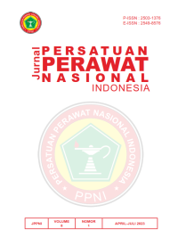 Image of Jurnal Persatuan Perawat Nasional Indonesia Volume 8 Nomor 1 Tahun 2023
