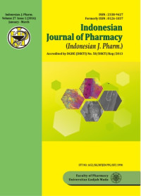 Image of Indonesian Journal of Pharmacy, Volume 27 Issue 1 (2016) January-March