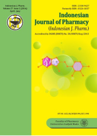 Image of Indonesian Journal of Pharmacy, Volume 27 Issue 2 (2016) April-Juny
