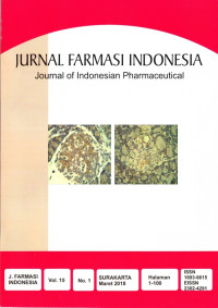 Image of Jurnal Farmasi indonesia, journal of indonesian pharmaceutical, volume 15 no 1 Maret 2018