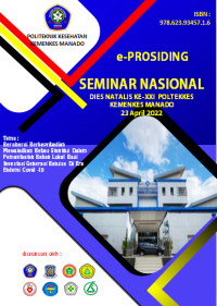 Image of e-Prosiding Seminar Nasional Dies Natalis ke- XXI Poltekkes Kemenkes Manadi 23 April 2022 “ bersinergi Berkepribadian Mewujudkan Bebas Stunting dalam Pemanfaatan Bahan Lokal Bagi Inverstasi Generasi Bangsa di era Endemi Covid-19”