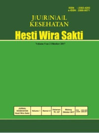 Image of Jurnal Kesehatan Hesti Wira Sakti Volume 5 Nomor 2 Tahun 2017