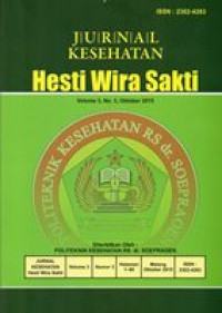 Image of Jurnal Kesehatan Hesti Wira Sakti Volume 3 Nomor 3 Tahun 2015