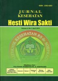 Image of Jurnal Kesehatan Hesti Wira Sakti Volume 4 Nomor 1 Tahun 2016