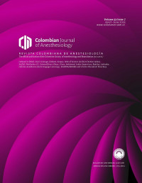 Image of Colombian Journal of Anesthesiology Volume 53 No. 2 Tahun 2025