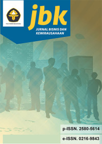 Image of JBK-Jurnal Bisnis dan Kewirausahaan Vol. 20 No. 3 December 2024