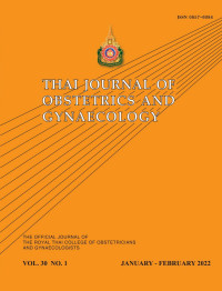 Image of Thai Journal Obstetrics and Gynaecology Volume 30 No. 1 Tahun 2022