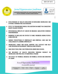 Image of Jurnal Keperawatan Soedirman : The Soedirman Journal of Nursing (SJN, Volume 14, Nomor 2, Juni 2019)