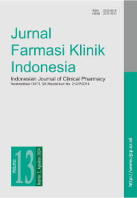 Image of Jurnal Farmasi Klinik Indonesia Volume 13 Nomor 2 Agustus 2024