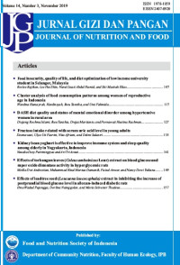 Image of Jurnal Gizi dan Pangan Volume 14, Number 3, November 2019