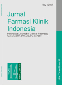 Image of Jurnal Farmasi Klinik Indonesia Volume 14 Nomor 1 April 2025