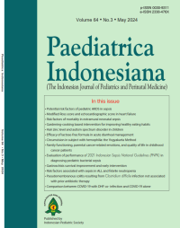 Image of Jurnal Paediatrica Indonesiana (The Indonesian Journal of Pediatrics and Perinatal Medicine) Volume 64 No. 3 May 2024
