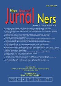 Image of Jurnal Ners Volume 11, Issue 1, April 2016