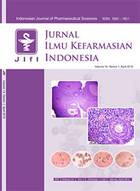 Image of JURNAL ILMU KEFARMASIAN INDONESIA (INDONESIAN JOURNAL OF PHARMACEUTICAL SCIENCE), VOL 14. NO 1. Januari 2016
