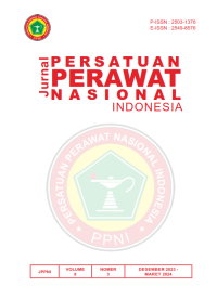Image of Jurnal Persatuan Perawat Nasional Indonesia Volume 8 Nomor 2 Tahun 2023