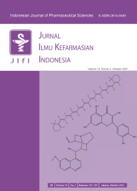Image of JURNAL ILMU KEFARMASIAN INDONESIA (INDONESIAN JOURNAL OF PHARMACEUTICAL SCIENCE), VOL 19. NO 2. September 2021