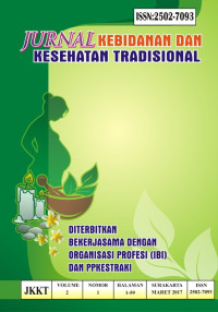 Image of Jurnal Kebidanan dan Kesehatan Tradisional Volume 2, No. 1 Tahun 2017