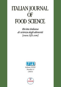 Image of Italian Journal Of Food Science Volume 35 Nomor 4 2023