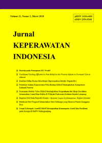 Image of Jurnal Keperawatan Indonesia Volume 21 No 1 Maret 2018