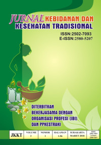Image of Jurnal Kebidanan dan Kesehatan Tradisional Volume 3, No. 1 Tahun 2018