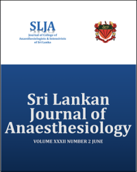 Image of Sri Lankan Journal of Anaesthesiology Volume 32 Issue 2 Tahun 2024