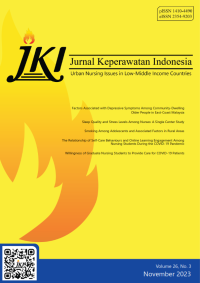 Image of Jurnal Keperawatan Indonesia Volume 26 No 3 November 2023