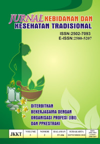 Image of Jurnal Kebidanan dan Kesehatan Tradisional Volume 3, No. 2 Tahun 2018