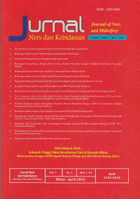 Image of Jurnal Ners dan Kebidanan (Journal of Ners and Midwifery) Volume 3 Issue 1 April 2016